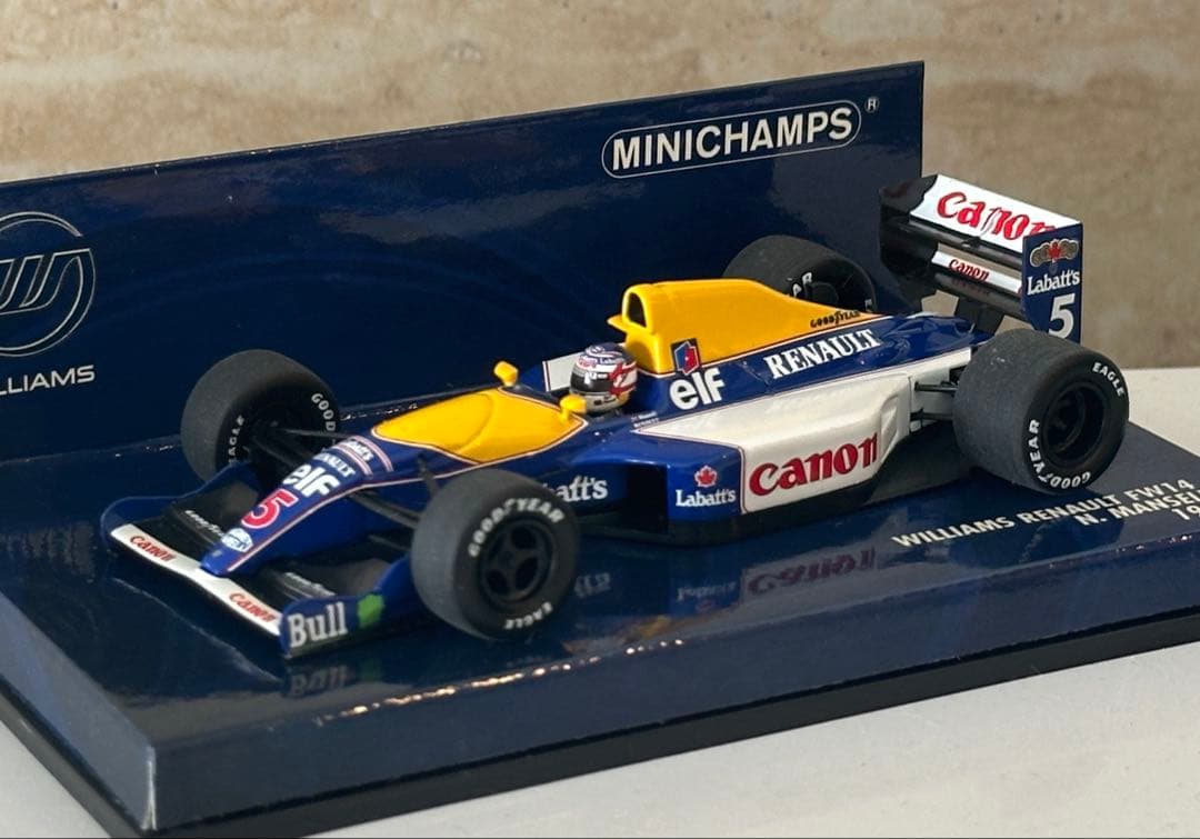レア MINICHAMPS ウィリアムズ 1/43 マンセル FW14 1991