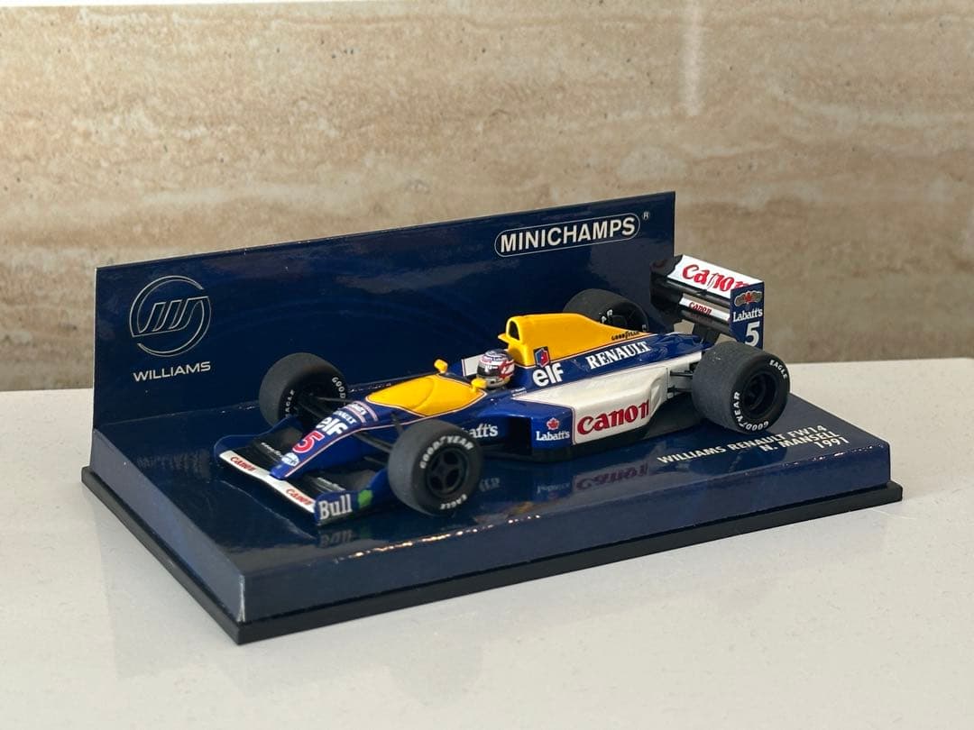 レア MINICHAMPS ウィリアムズ 1/43 マンセル FW14 1991