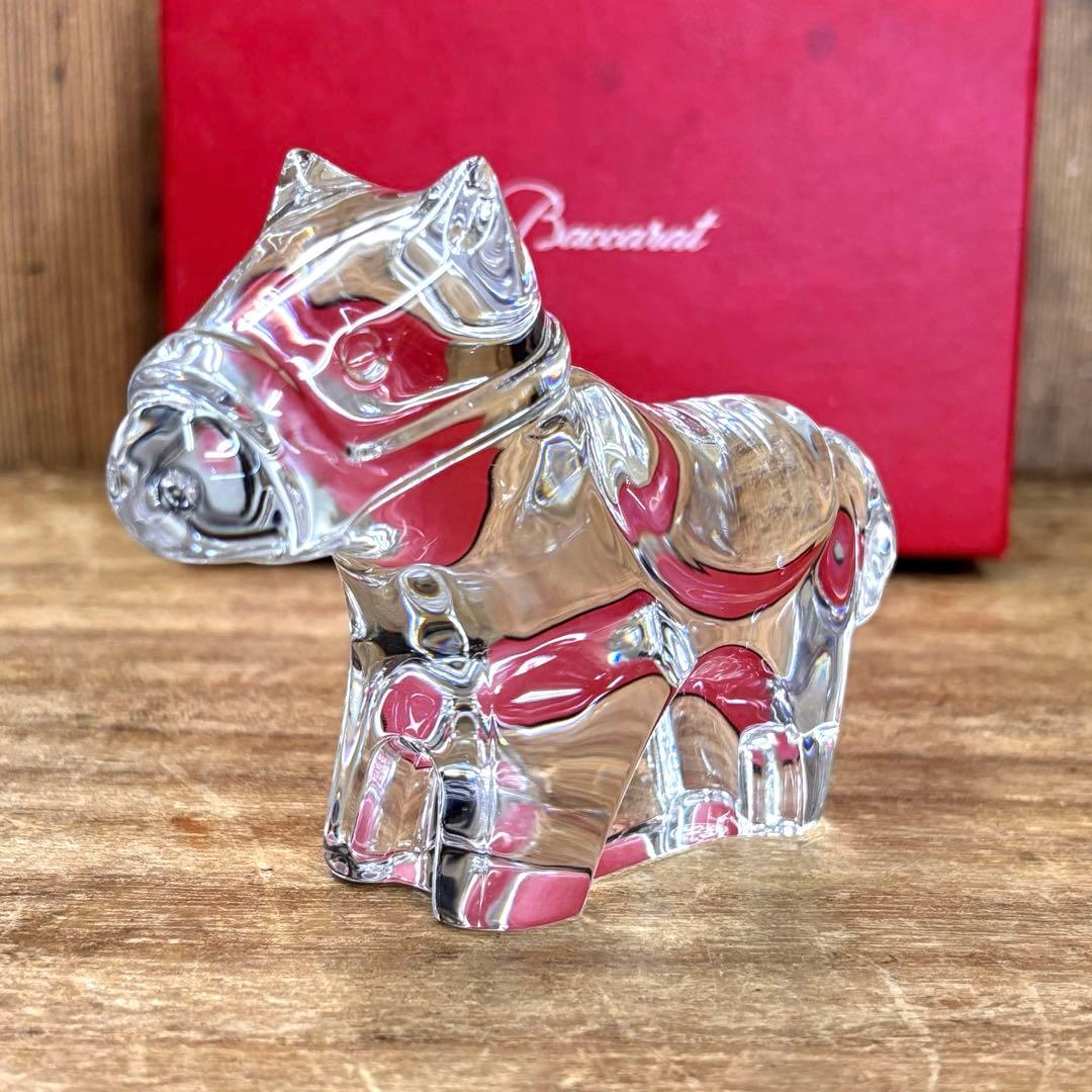 Baccarat バカラ ミニマルズ ポニー 馬 クリスタルガラス 置物
