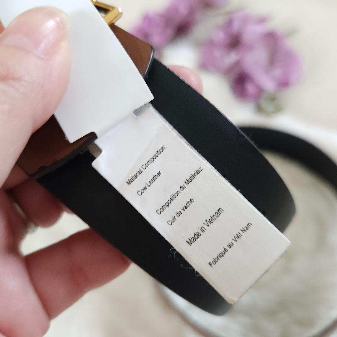 新品 LAUREN RALPH LAUREN ゴールドバックル 牛革ベルト