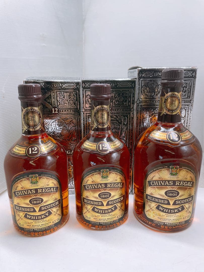 だ*い様 【3点】未開封 古酒CHIVAS REGAL ウイスキー 元箱 1L,