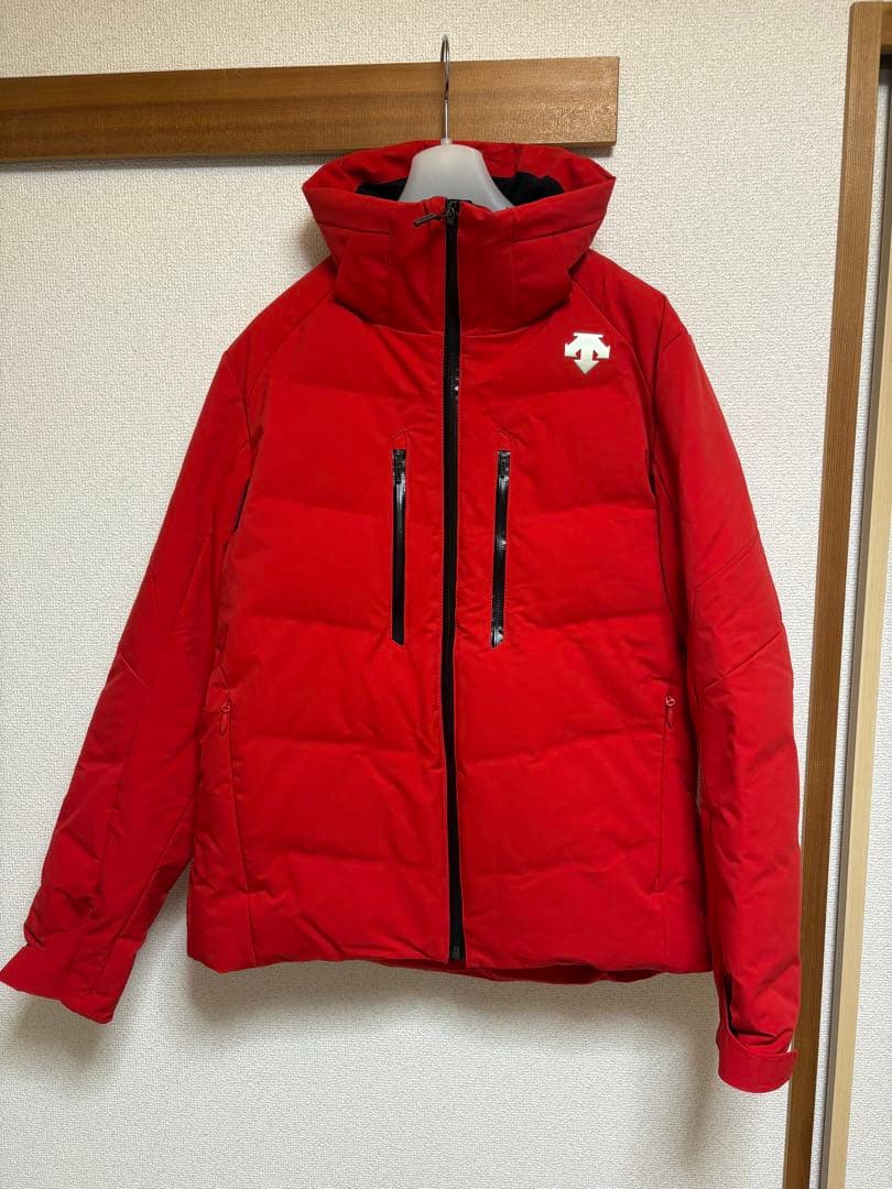 DESCENTE ダウンジャケット L レッド