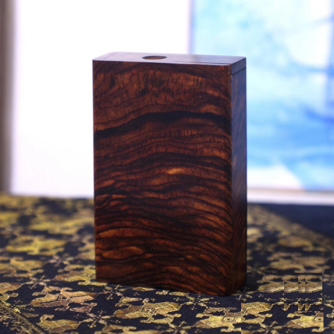天然木 無垢材 シガレットケース｜一点物 木目が美しい｜手作り 煙草ケース