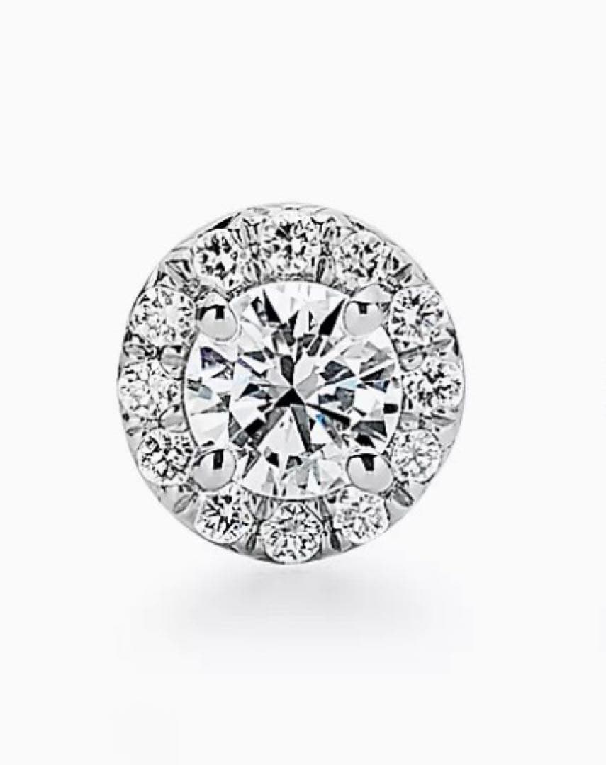 ティファニー　ダイヤモンドピアス片耳　プラチナ