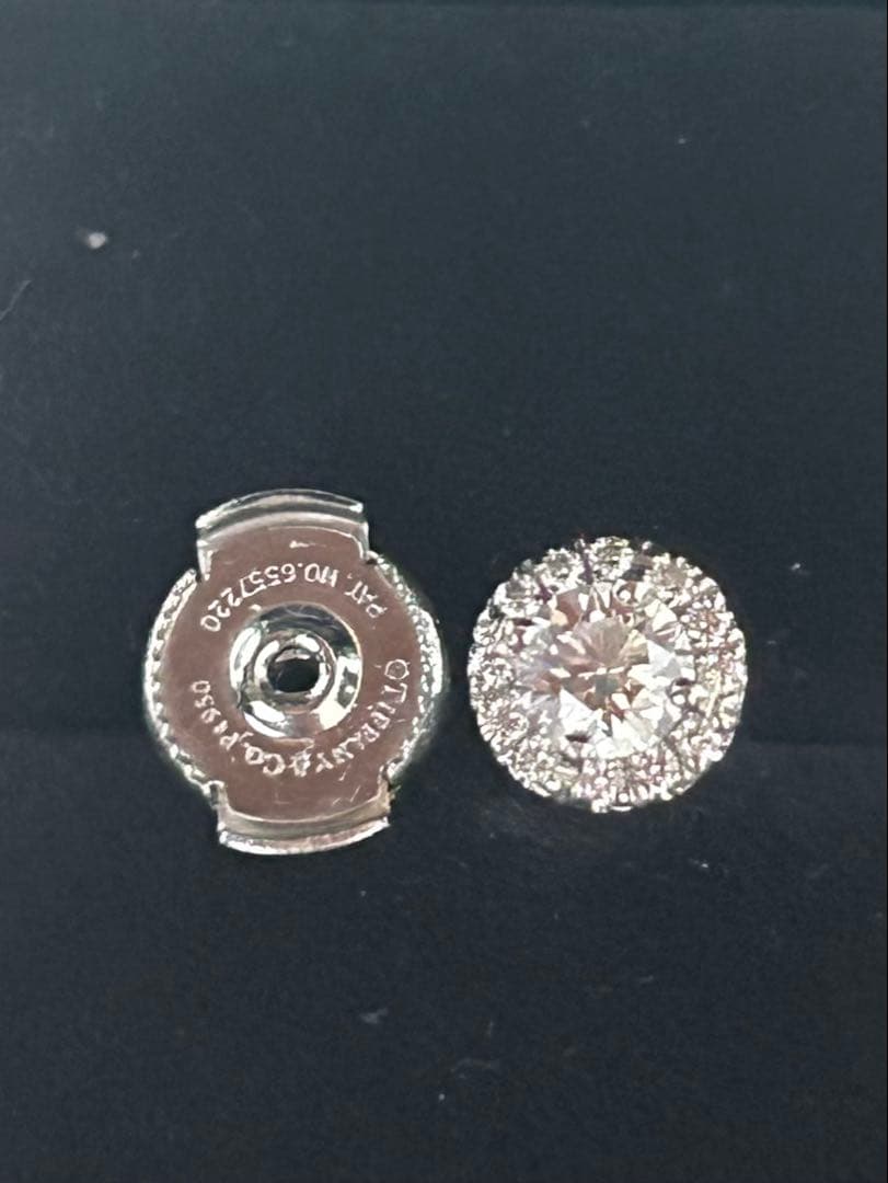 ティファニー　ダイヤモンドピアス片耳　プラチナ