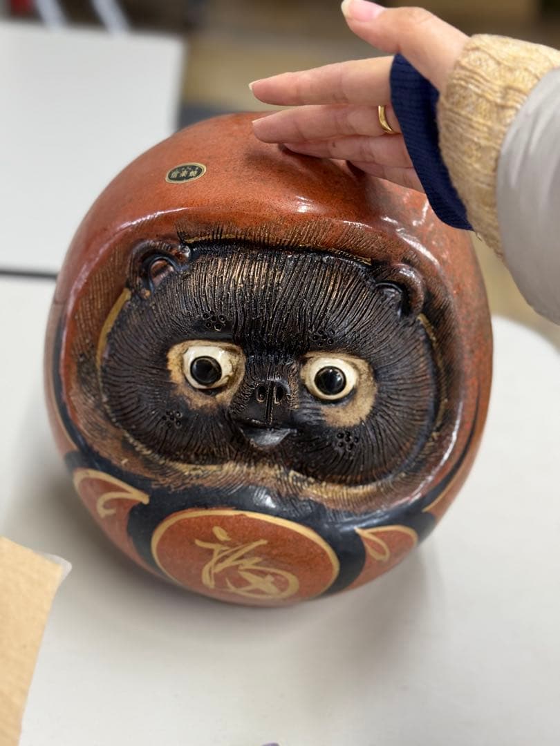 陶器 たぬき 置物