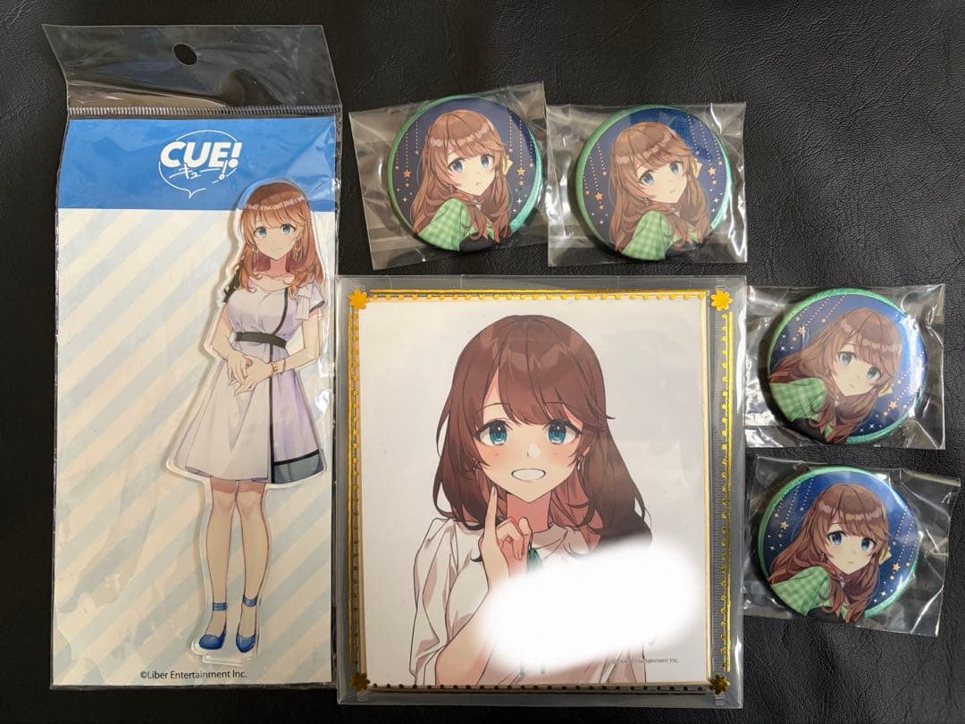 CUE 夜峰美晴 色紙 缶バッジ アクスタ 限定 特典