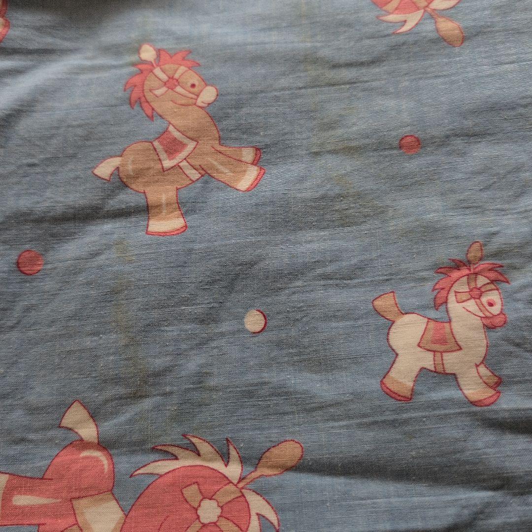 パッチワークキルト　アンティークキルト　動物柄