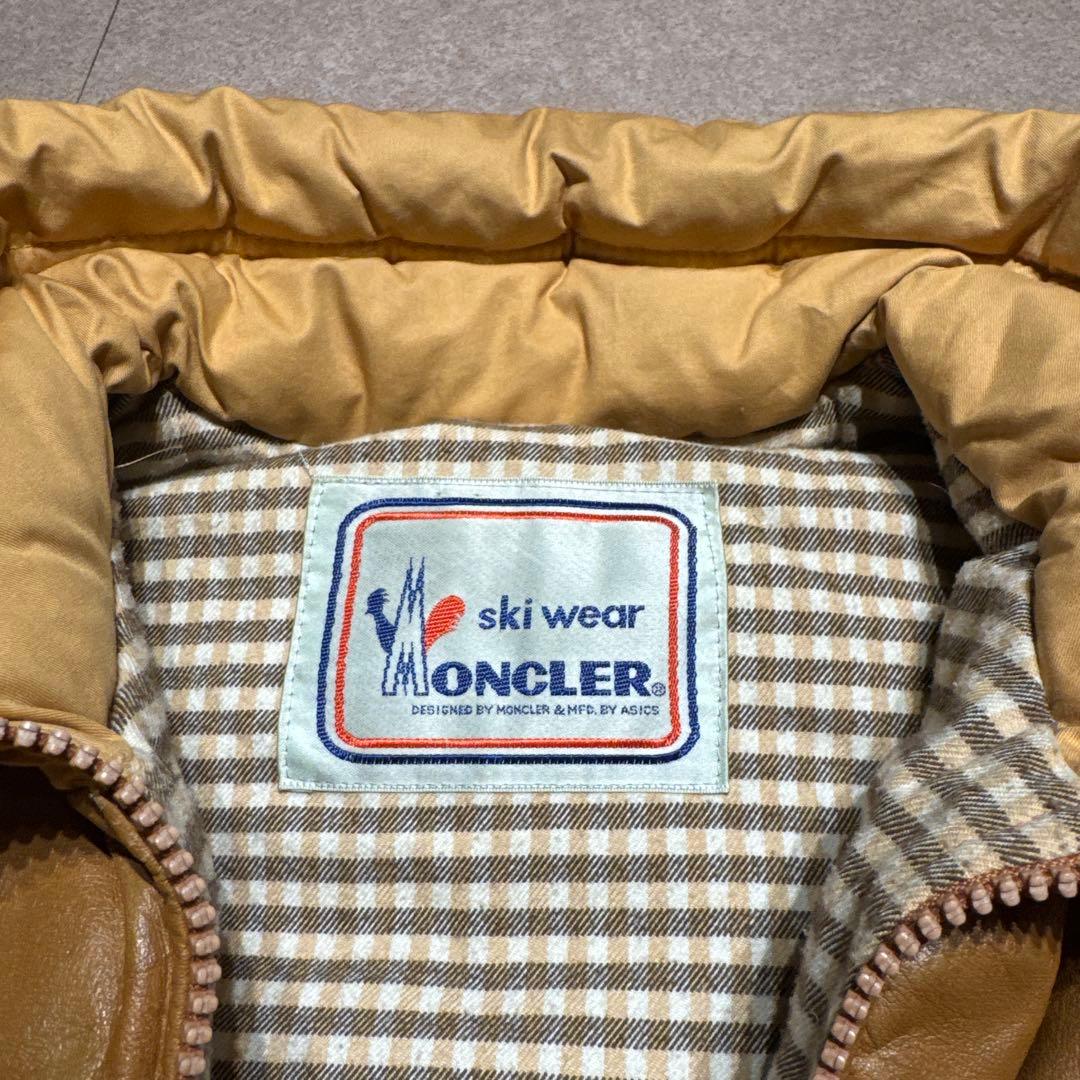 Moncler ダウンジャケット　ダウンベスト　レザー　80s 90s