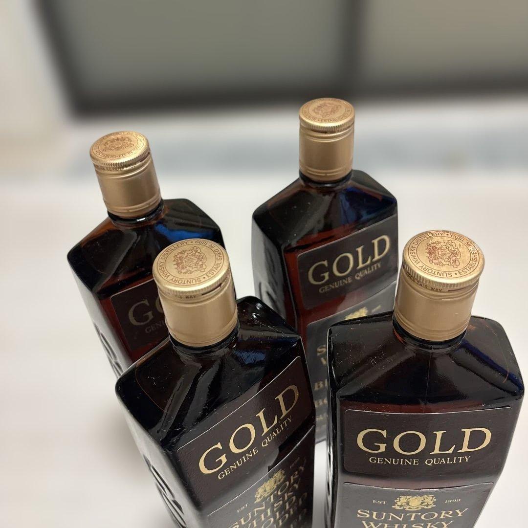古酒Suntory Whisky Gold Blended 4本セット❗️旧ボトル