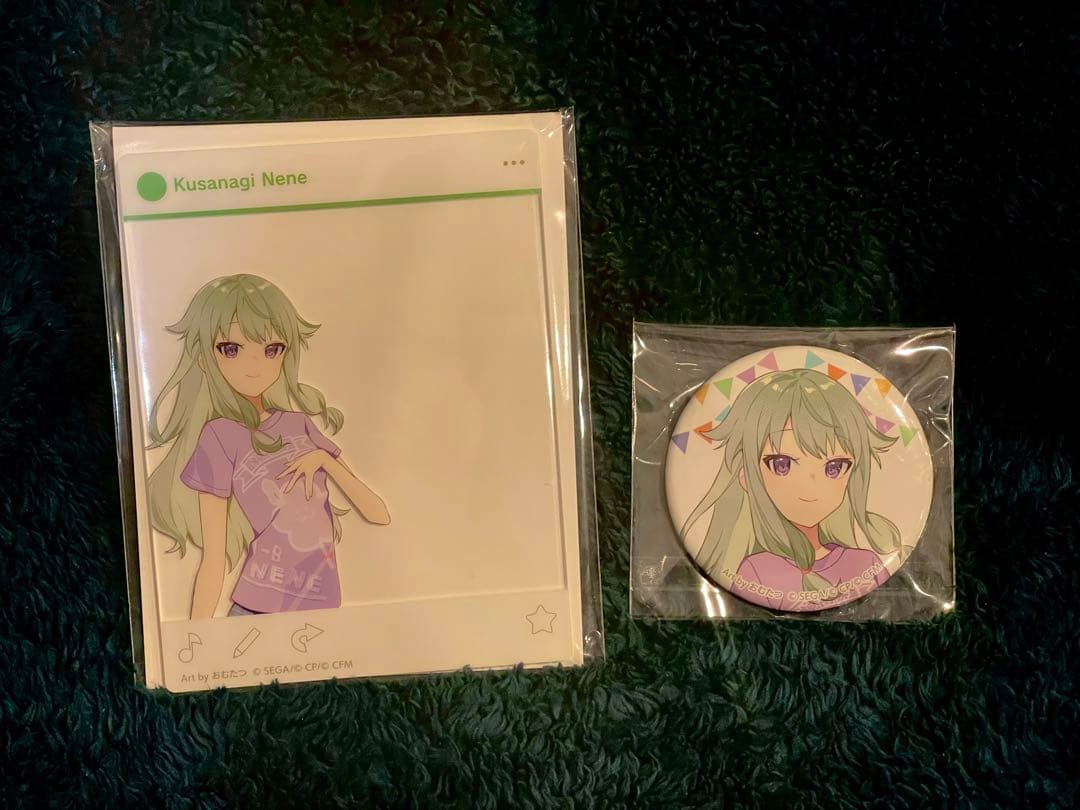 草薙寧々 神高文化祭 神山高校文化祭 アクリルカード 缶バッジ 2点セット