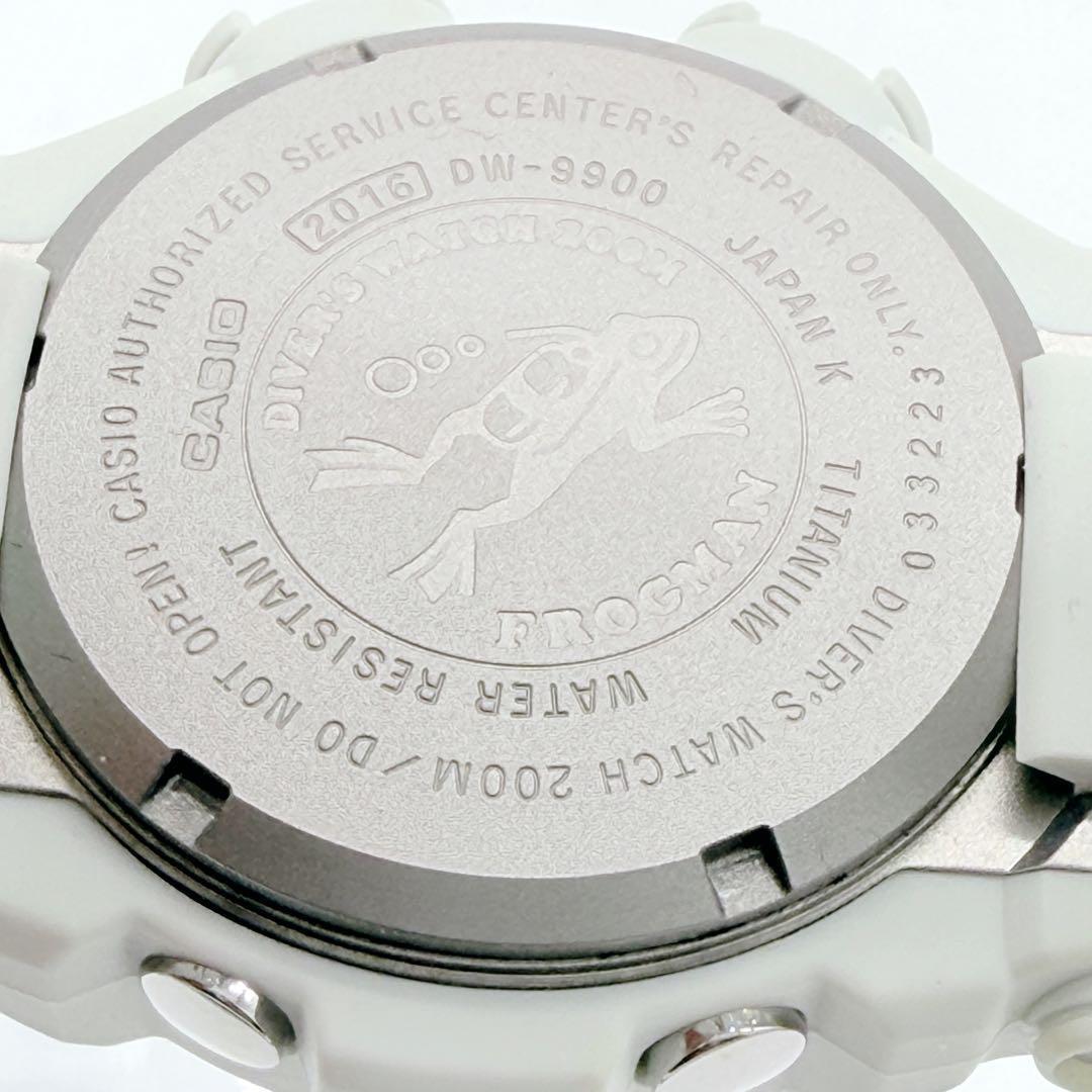 希少 CASIO G-SHOCK フロッグマン DW-9900 ホワイト チタン