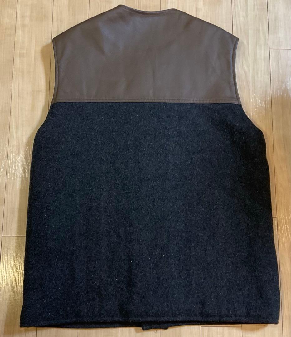 Bradley's レザー/ウール ジャーキンベストnigel cabourn風