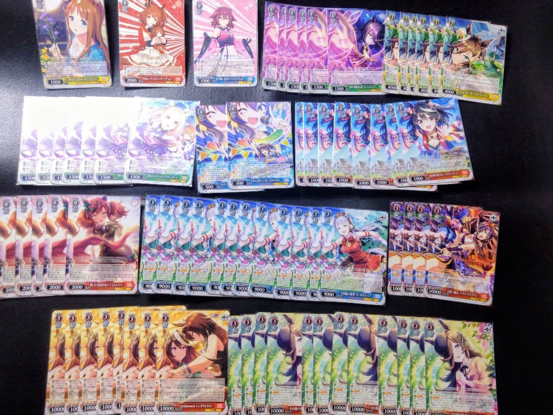 引退品ヴァイスシュヴァルツ ウマ娘デッキ7個+ディズニーデッキ セット