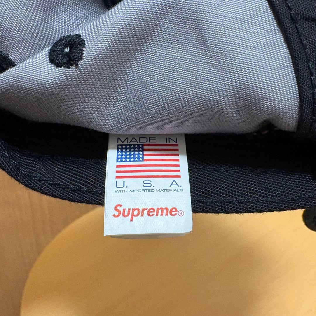 シュプリーム　チノ　キャンプキャップ　ジェットキャップ　ブラック　黒　25SS