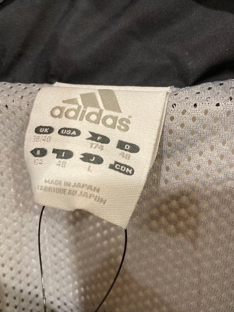 新品タグ付慶應義塾大学ウィンドブレーカー　L adidas製