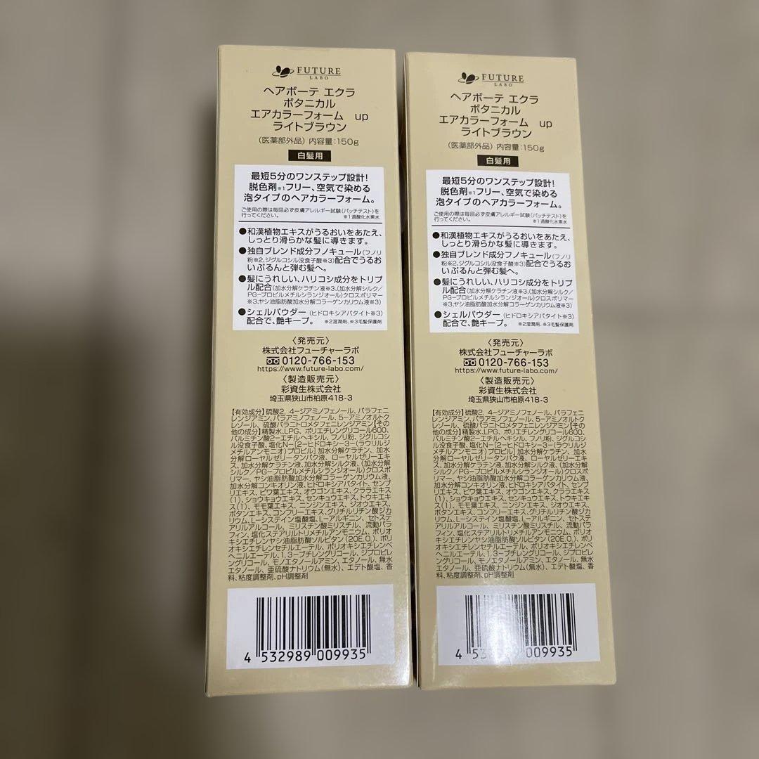 ヘアボーテ エクラ ボタニカル エアカラーフォーム ライトブラウン