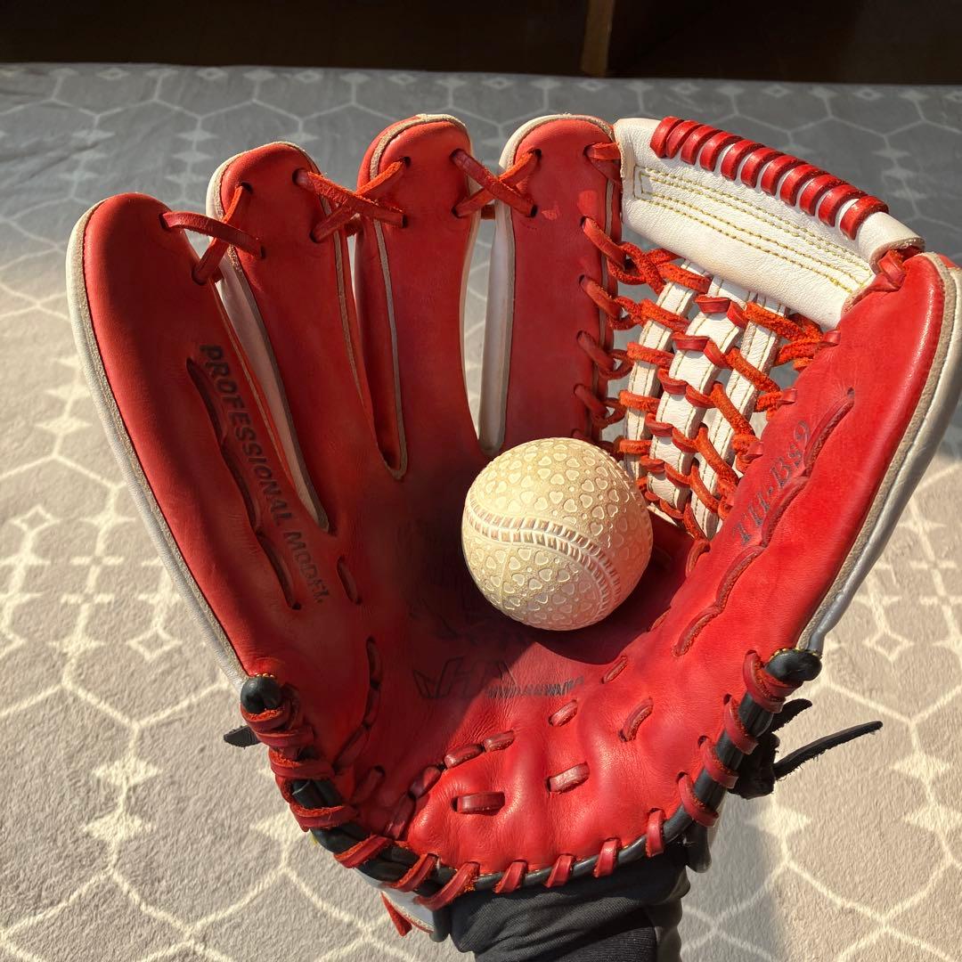 【最終お値引き 3/16まで】ハタケヤマ　軟式グローブ　外野手用　左投げ