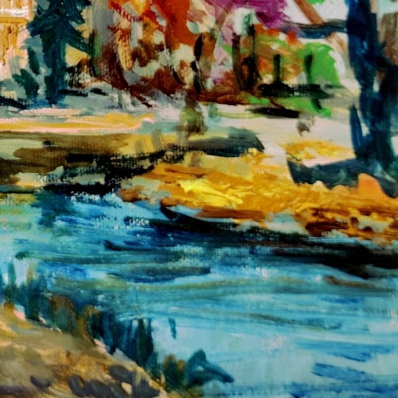 ☆ 高橋益之 ☆「 秋の道庁」油絵 　F３号サイズ 　新品！