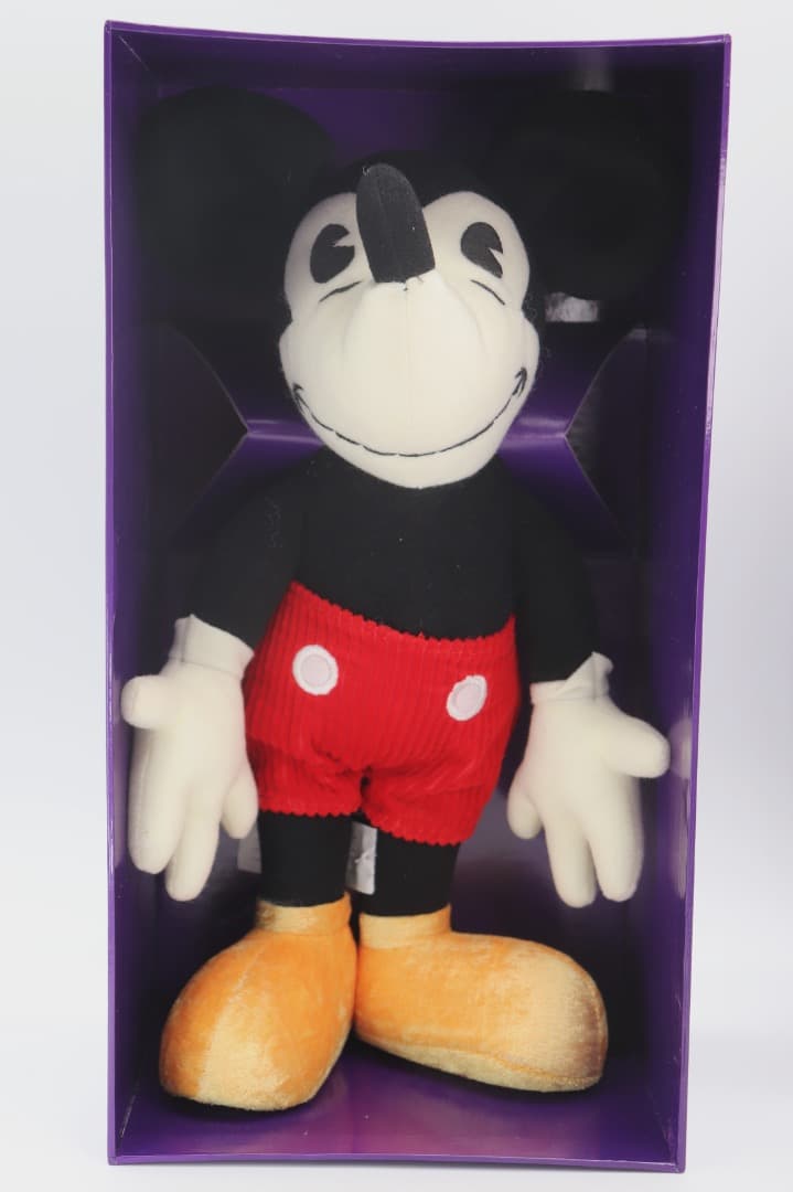 75周年ミッキーマウス ぬいぐるみ 約34cm レアアイテム