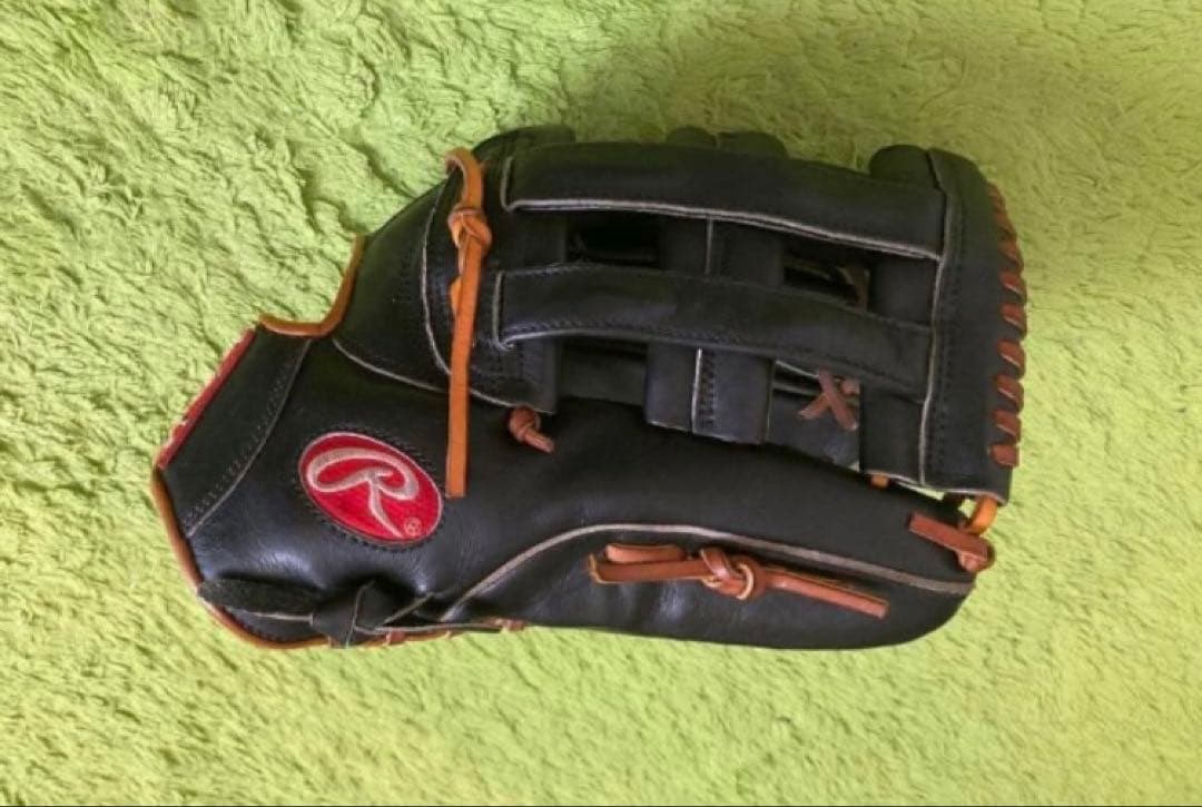 ローリングス☆硬式用☆外野手グラブ☆美中古品☆ブラック×タン☆最終価格