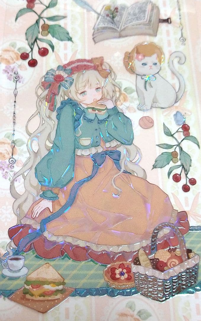 ✩残１✩J603＃英式下午茶(贝壳光)巫女sama切り売り海外人物マステ女の子