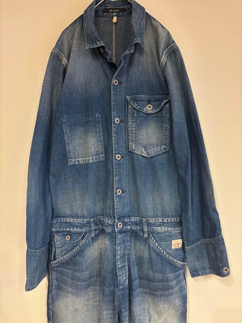 ジョンブル　ライトオンスデニム エンジニア オーバーオール オールインワン