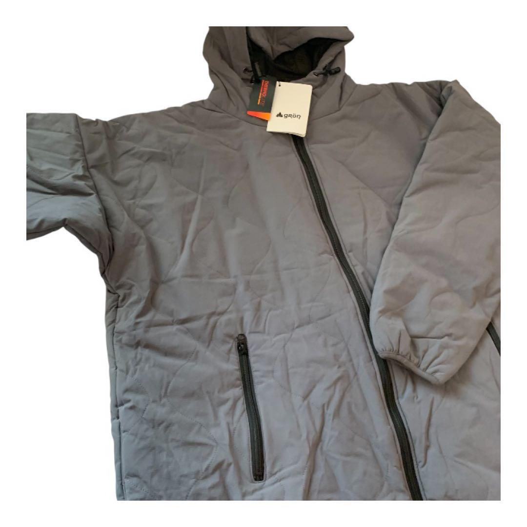 【新品】着る寝袋 キルティングモモンガ Lサイズ　グレー