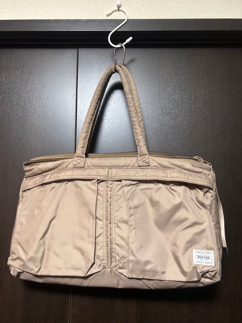 HYKE × PORTER ヘルメットバッグ Sサイズ　ベージュ