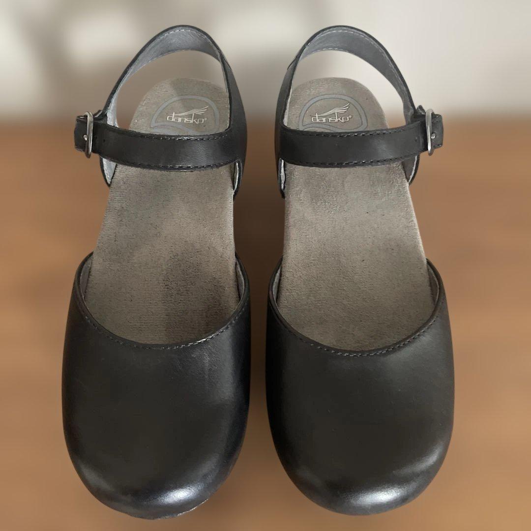 dansko ダンスコ サム ストラップサンダル 36 ブラック　本革