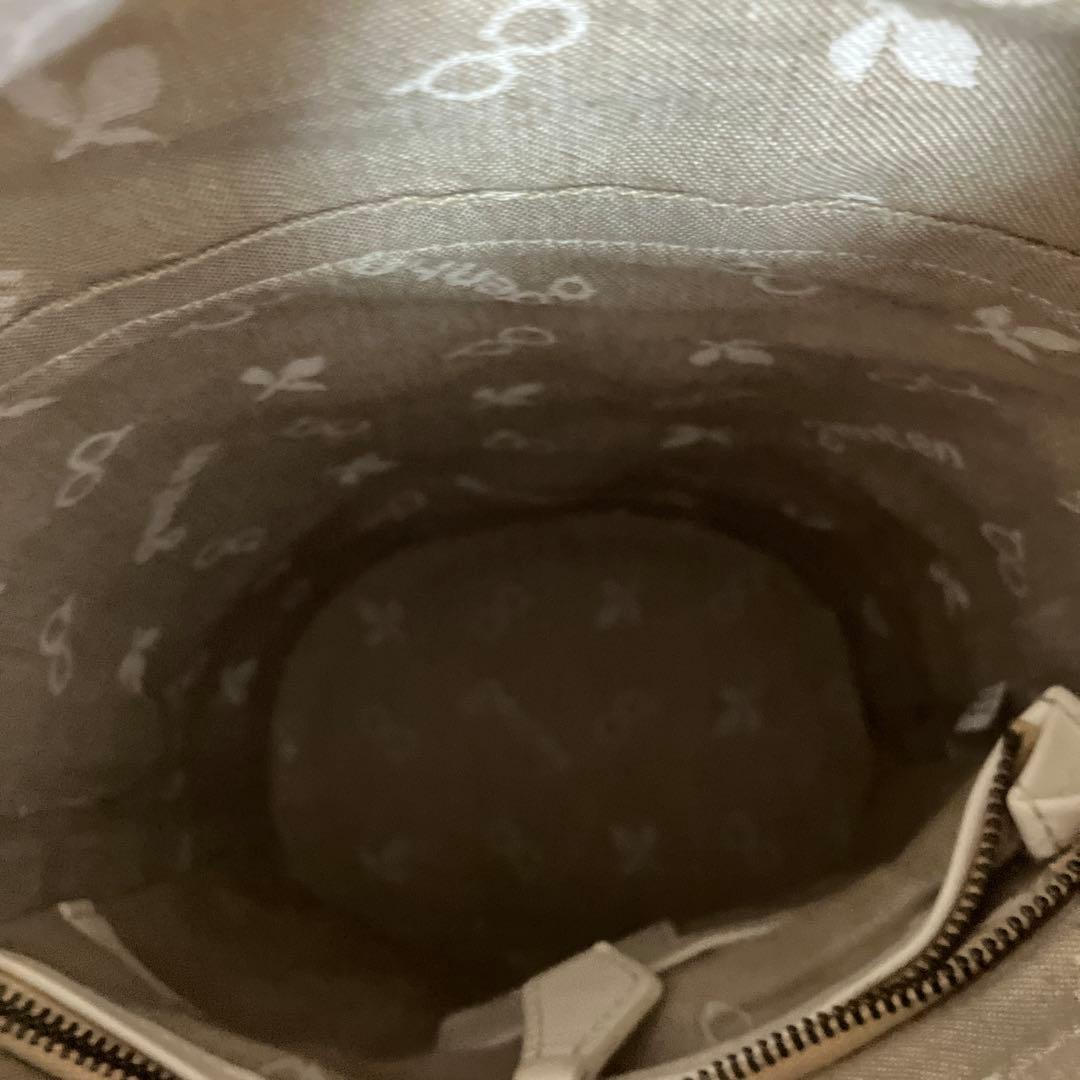 未使用 genten リネンカットワーク筒形ショルダー