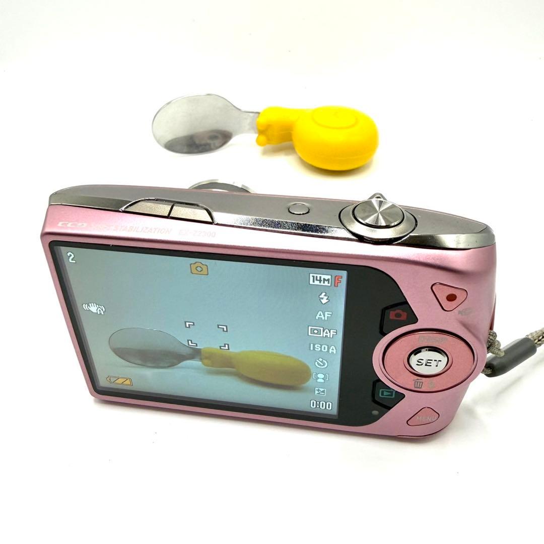 【箱付き/美品】CASIO EX-Z2300 ピンク コンデジ デジカメ 動作品