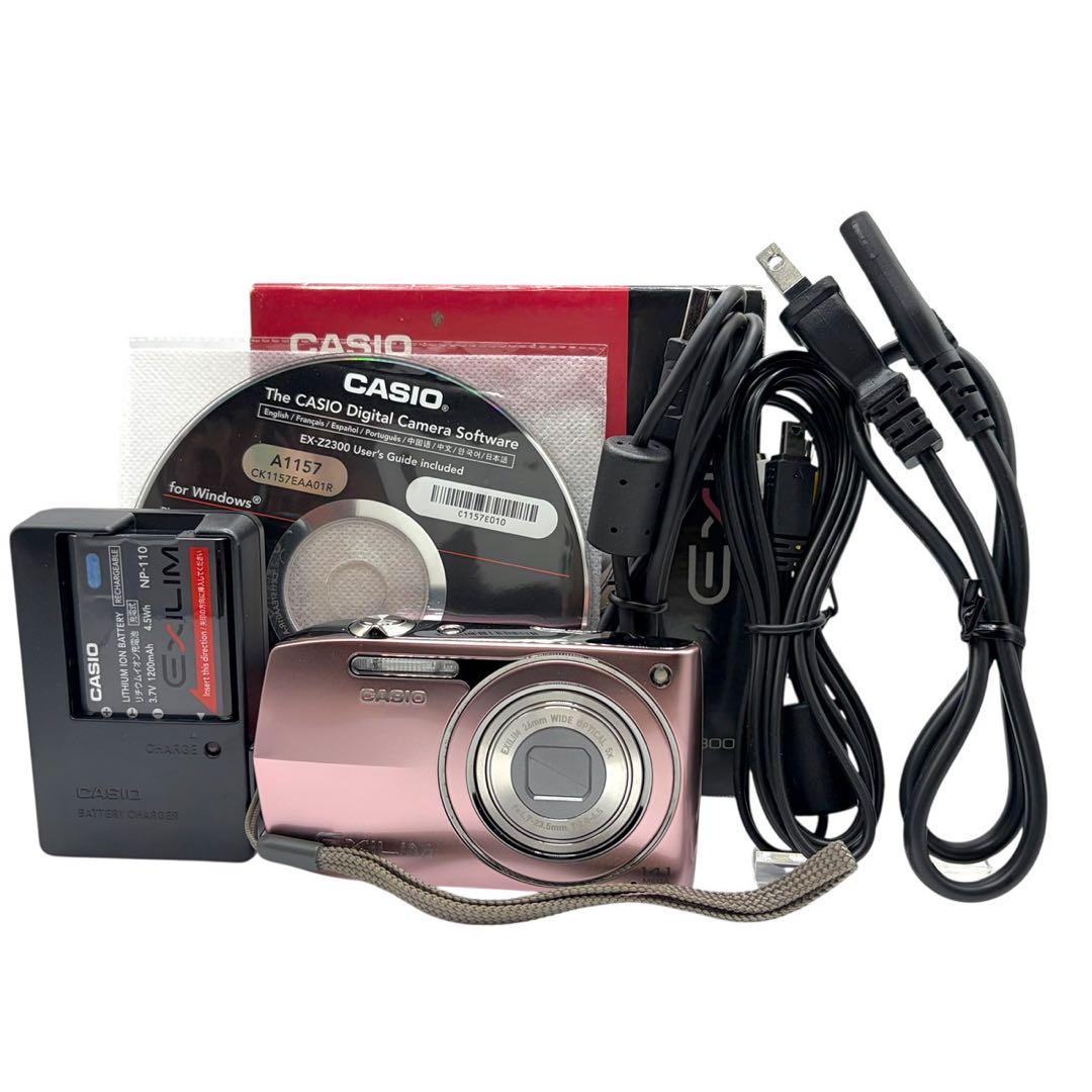 【箱付き/美品】CASIO EX-Z2300 ピンク コンデジ デジカメ 動作品