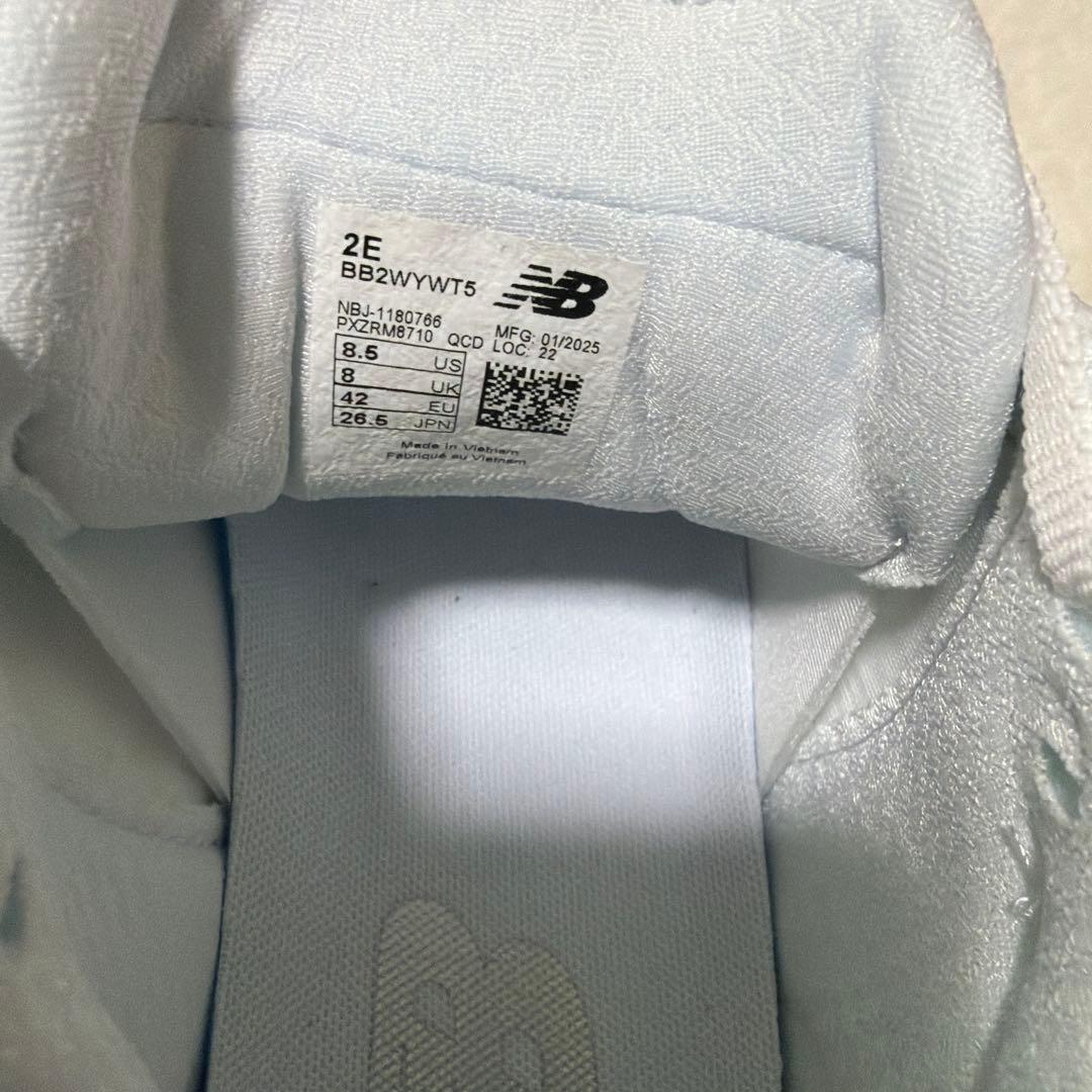 ニューバランス　TWO WXY V5 BB2WYWT5 2E 26.5センチ新品