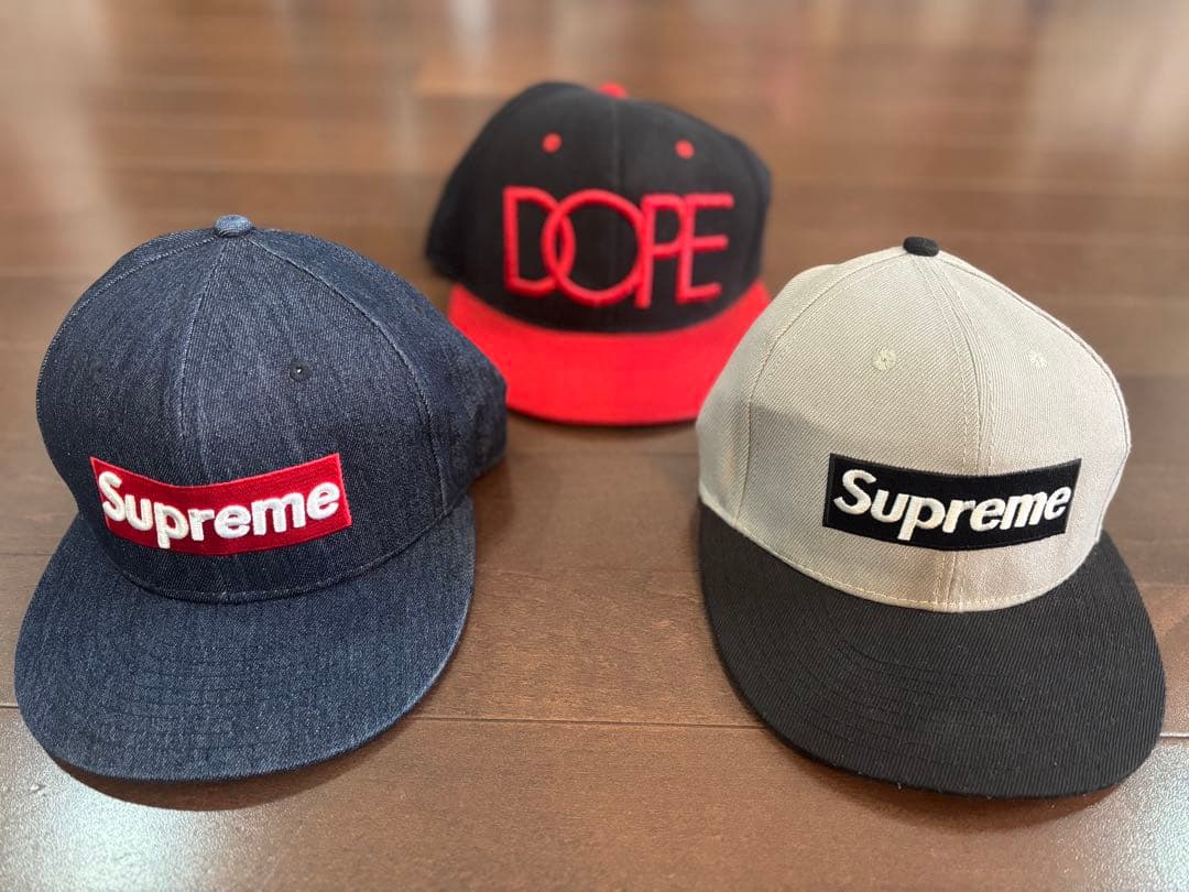 シュプリーム等　キャップ３点