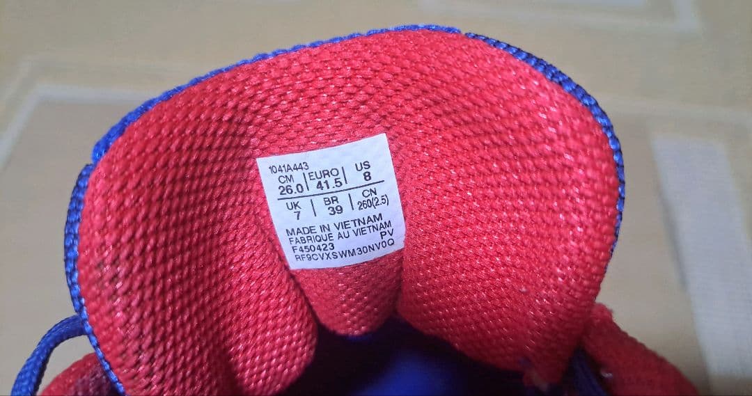 アシックス ゲルレゾリューション9 LIMITED 青×赤 ロンドン市街