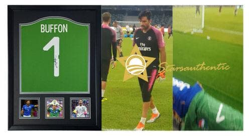 直筆サイン入りユニフォーム ジャンルイジ・ブッフォン 元イタリア代表 サッカー