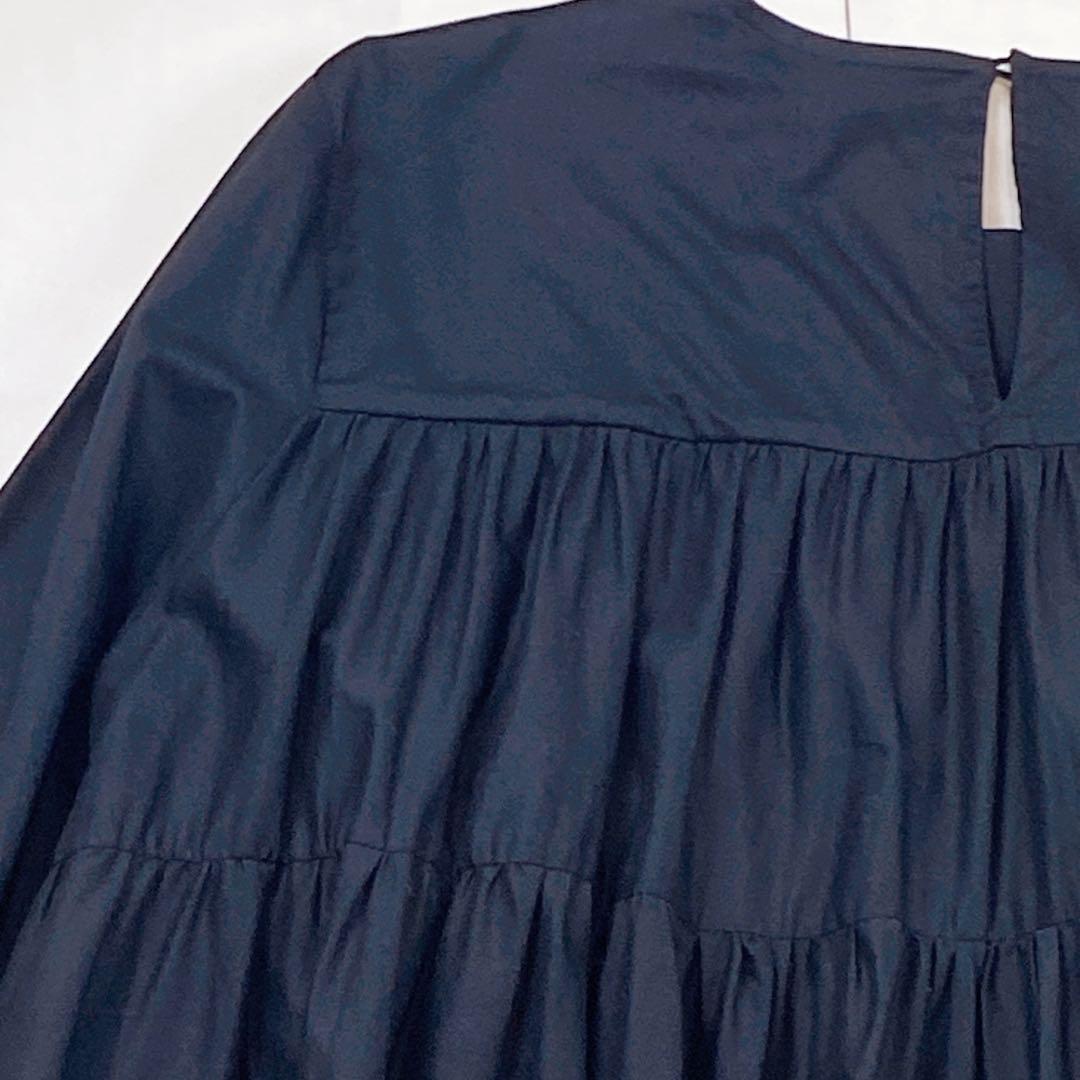 未使用級 極美品 現行タグ マーレット ソリマン ティアードフリルワンピース
