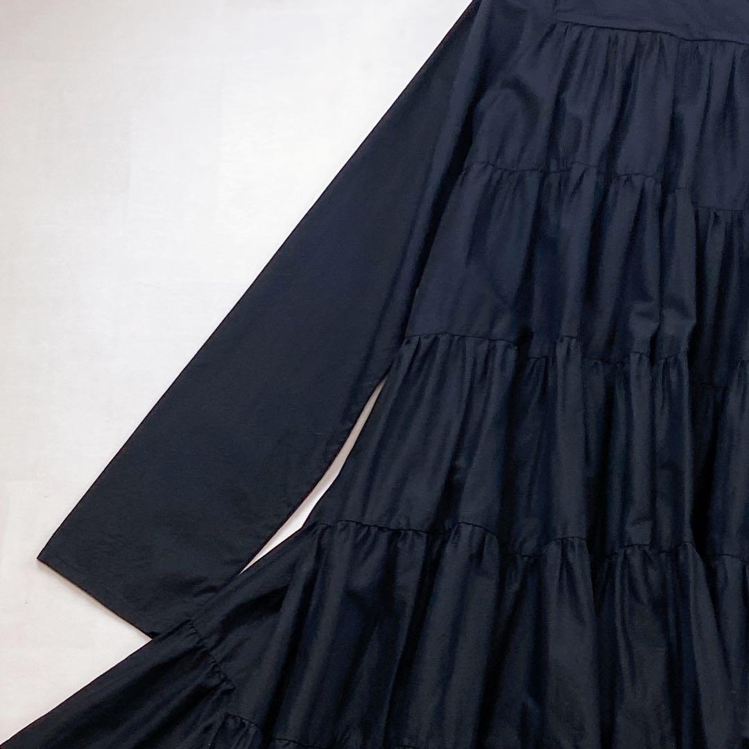 未使用級 極美品 現行タグ マーレット ソリマン ティアードフリルワンピース