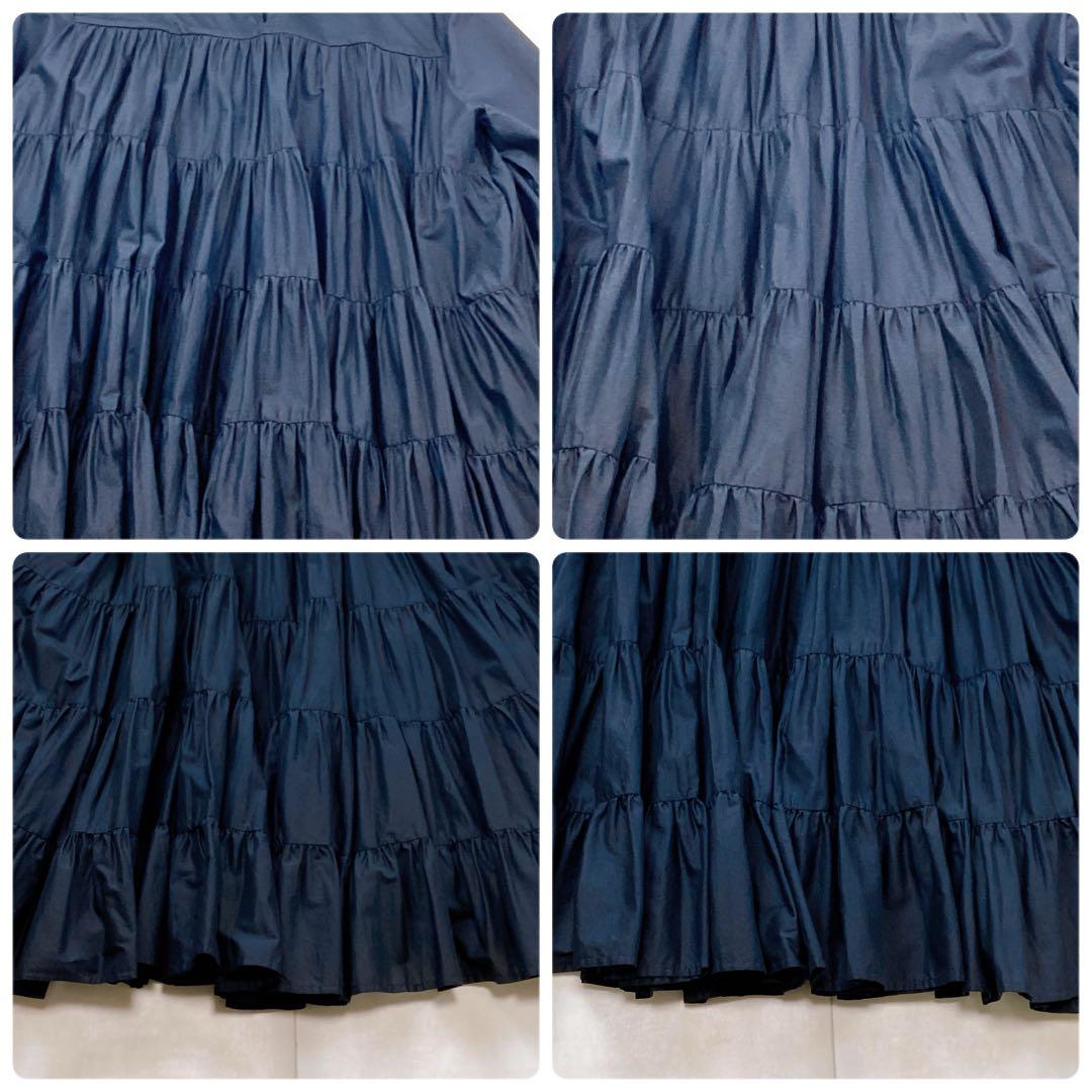 未使用級 極美品 現行タグ マーレット ソリマン ティアードフリルワンピース