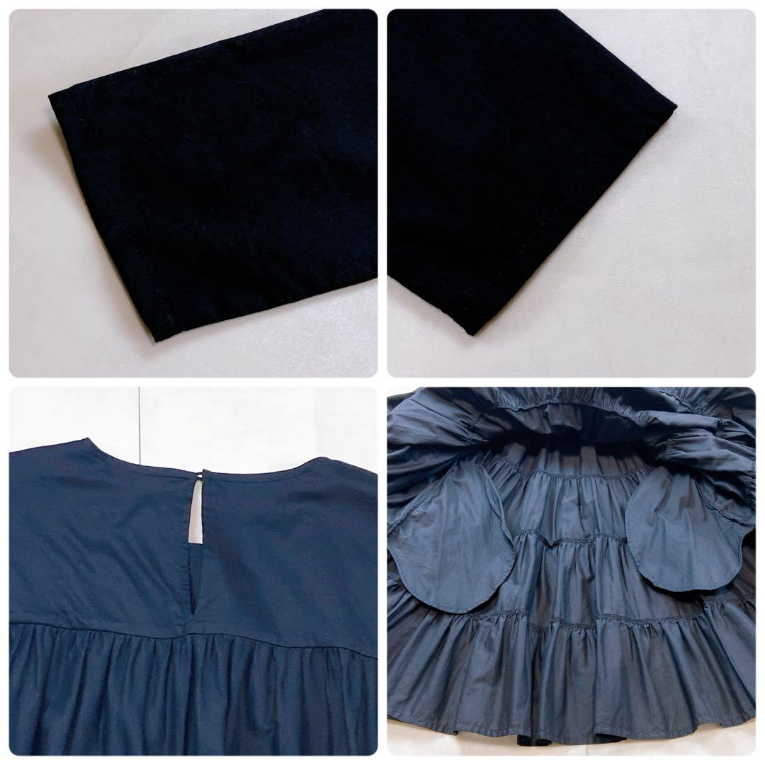 未使用級 極美品 現行タグ マーレット ソリマン ティアードフリルワンピース