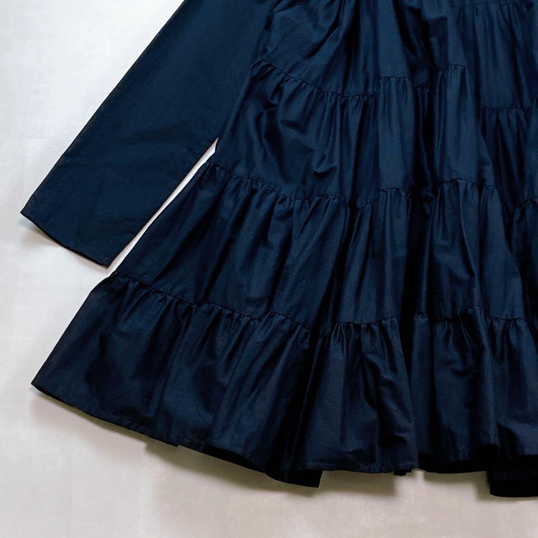 未使用級 極美品 現行タグ マーレット ソリマン ティアードフリルワンピース