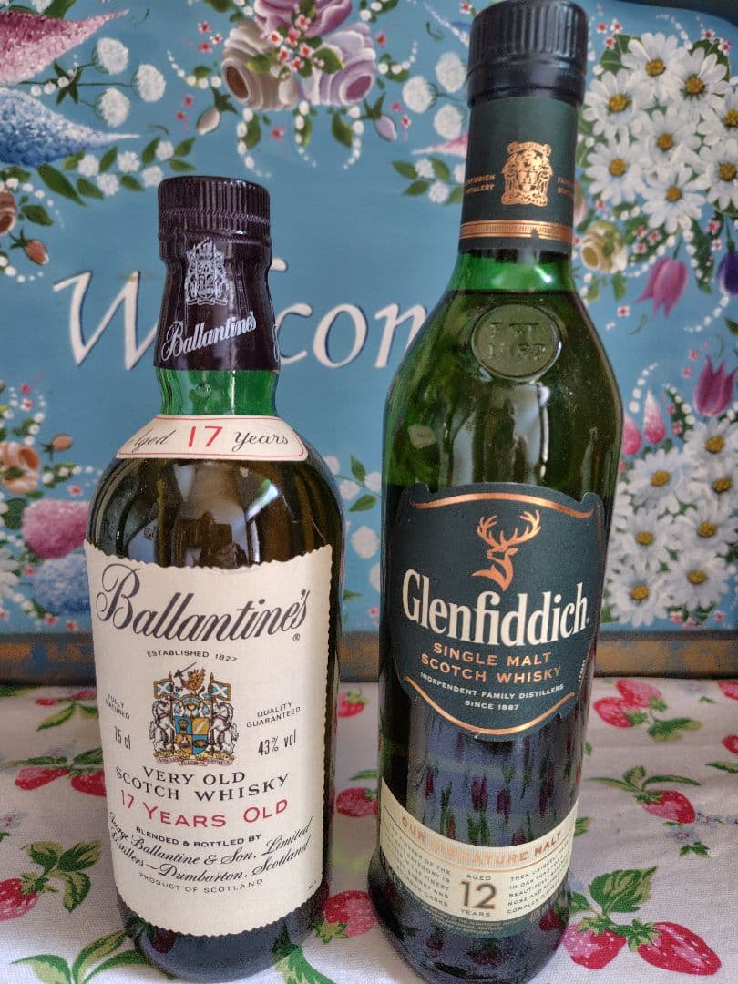 バランタイン　17年　青青紋章　グレンフィディック　12年　スコッチウイスキー