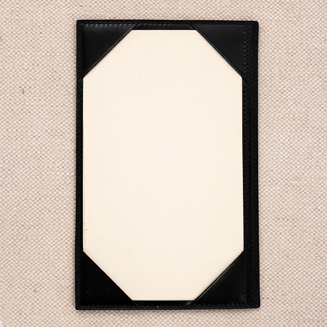 HERMES メモパッド　黒 レザー