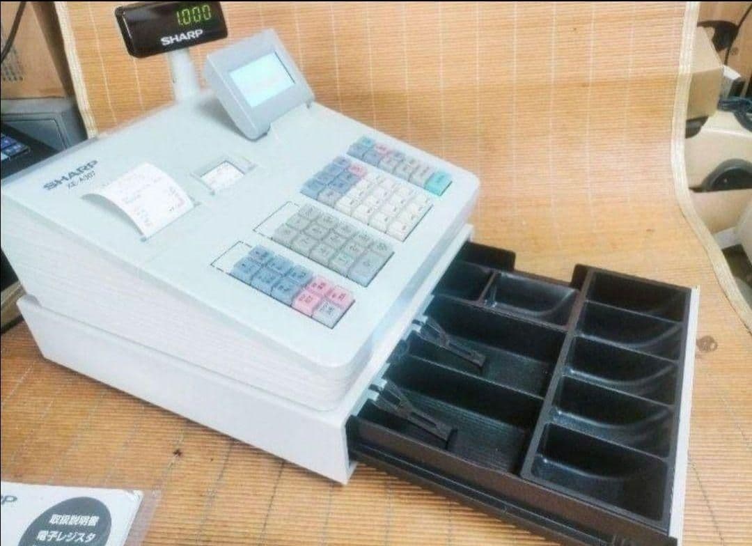 シャープレジスター　XE-A307　PC連携売上管理　フル設定無料　307333