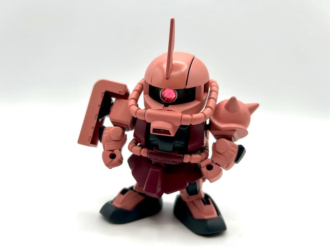 SDガンダム BB戦士ミキシング　シャアザクとザク2体セット　塗装改修品