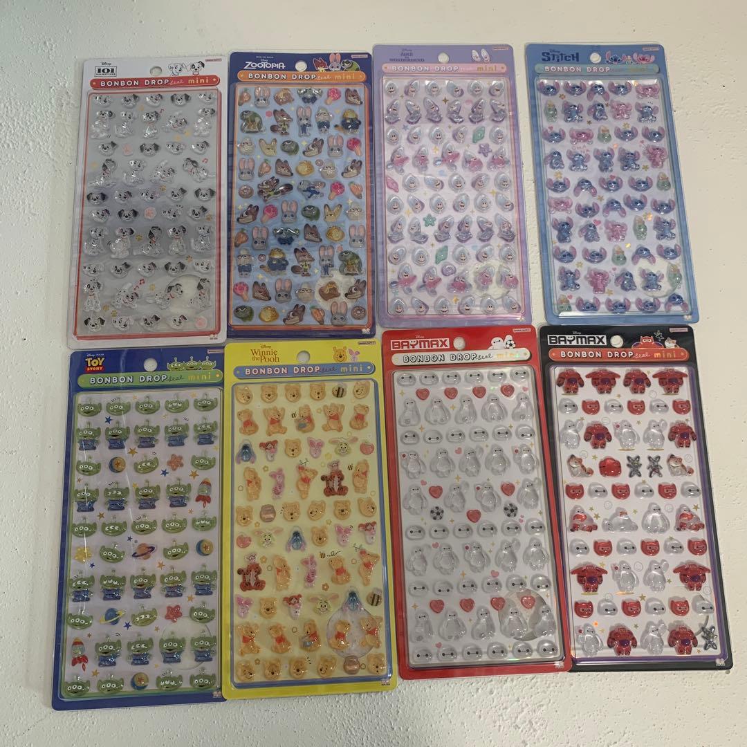 ボンボンドロップシール　ミニ　ディズニー