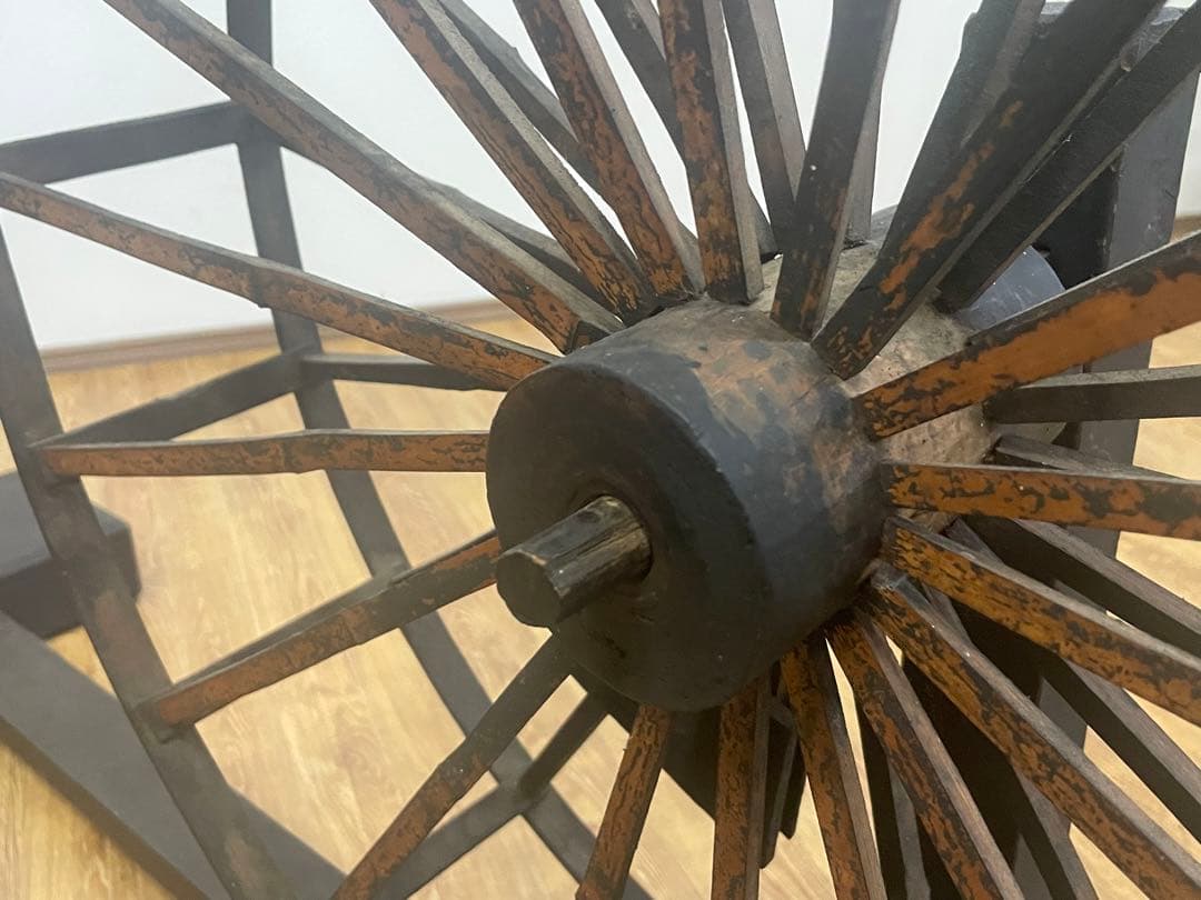 糸巻き 木製 アンティーク 昭和 糸巻機 レトロ 古民家 糸車 ディスプレイ