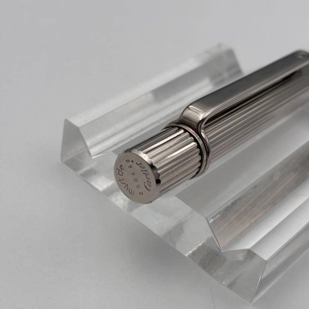 Cartier カルティエ マスト ストライプ柄 ツイスト式 ボールペン