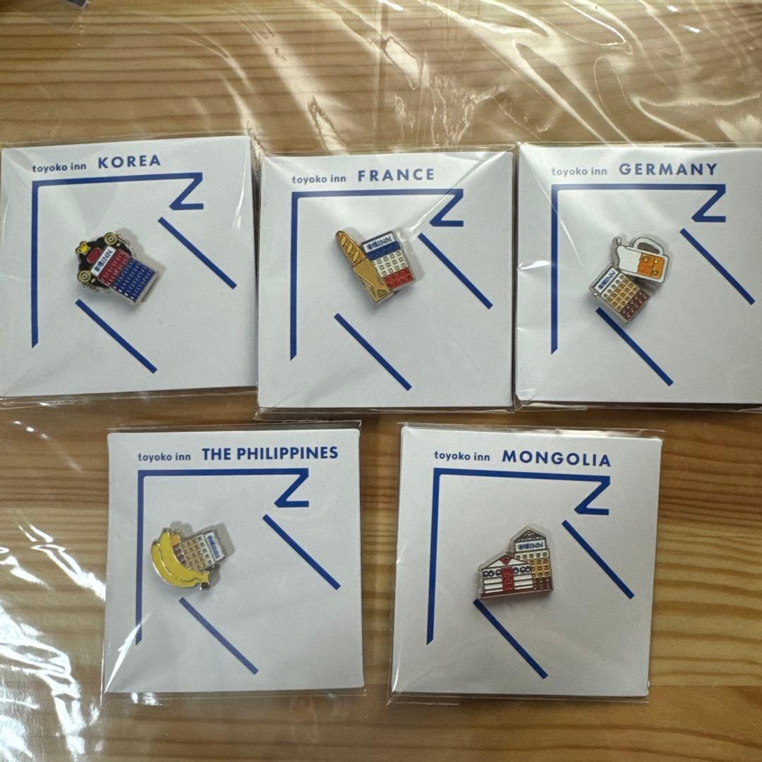 【新品・未開封・匿名】 東横イン ご当地ピンバッジ 海外 コンプリート セット